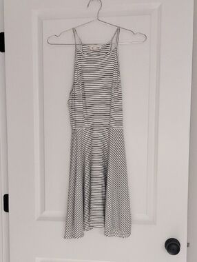 Billabong Striped Mini Dress Size Small Black & White